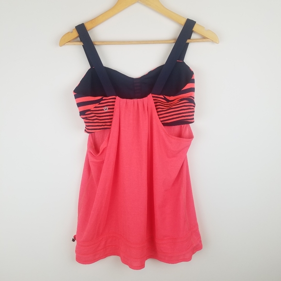 LULULEMON Orange Blue Loose Tank + Bra 10 - Picture 6 of 9